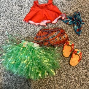 Tropical Adventure Dress-Up Set - Red and Green